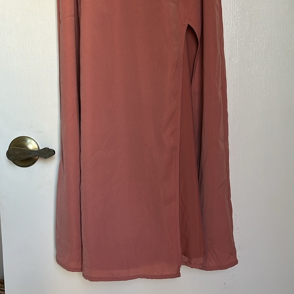 NWT Abercrombie Twist Front Midi Dress Mauve - Picture 6 of 7